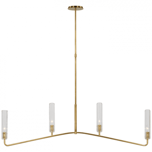 Visual Comfort Signature Casoria Large Linear Chandelier Bronze
