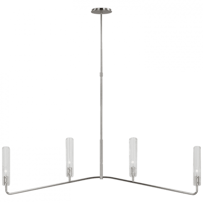 Visual Comfort & Co. Signature Collection Casoria Large Linear Chandelier - Polished Nickel
