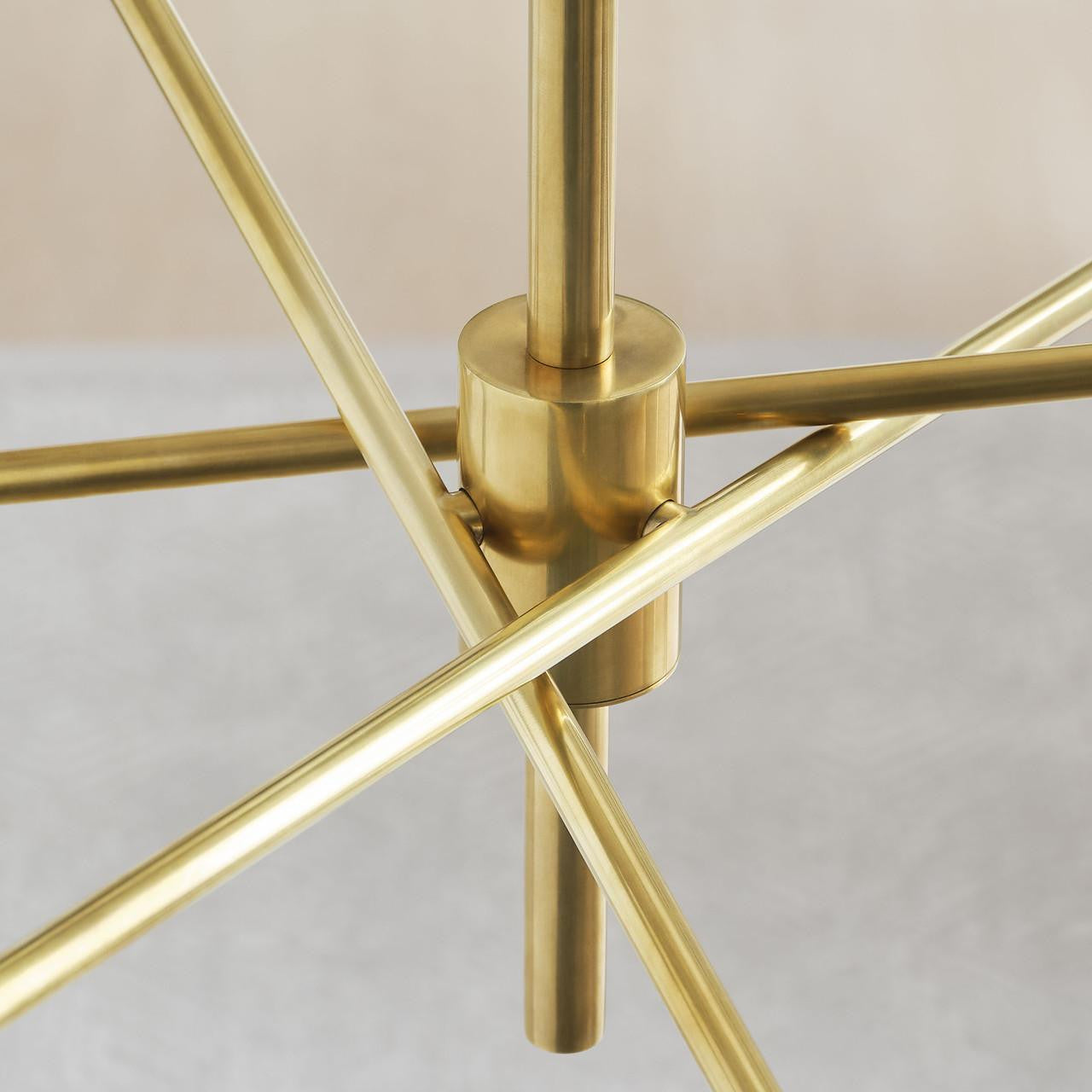 Visual Comfort & Co. Signature Collection Casoria X-Large Radial Chandelier, 6-Light, LED, Hand-Rubbed Antique Brass, 45.75"W (ARN 5488HAB-CG CX600)