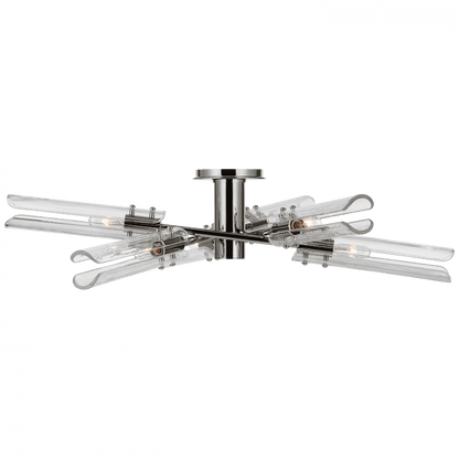 Visual Comfort Signature Casoria XL Radial Flush Mount Polished Nickel