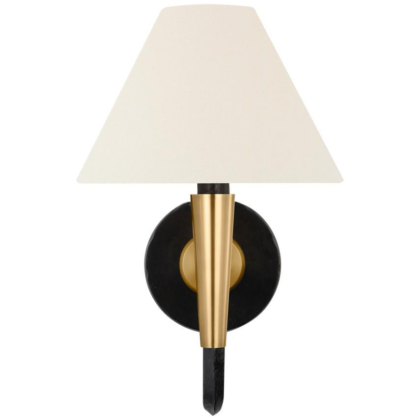 Visual Comfort & Co. Signature Collection Cavalli 13" J-Arm Sconce, Visual Comfort & Co. Signature Collection TOB 2291AI/HAB-L DDF8W