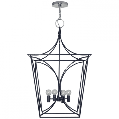 Visual Comfort Signature Cavanagh Lantern Pendant Polished Nickel