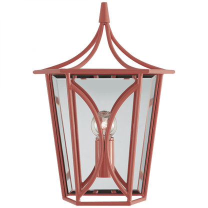 Visual Comfort Signature Cavanagh Lantern Wall Sconce Coral