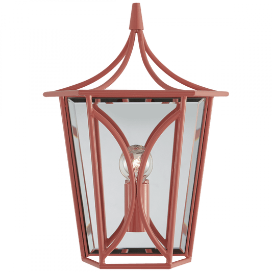 Visual Comfort Signature Cavanagh Lantern Wall Sconce Coral