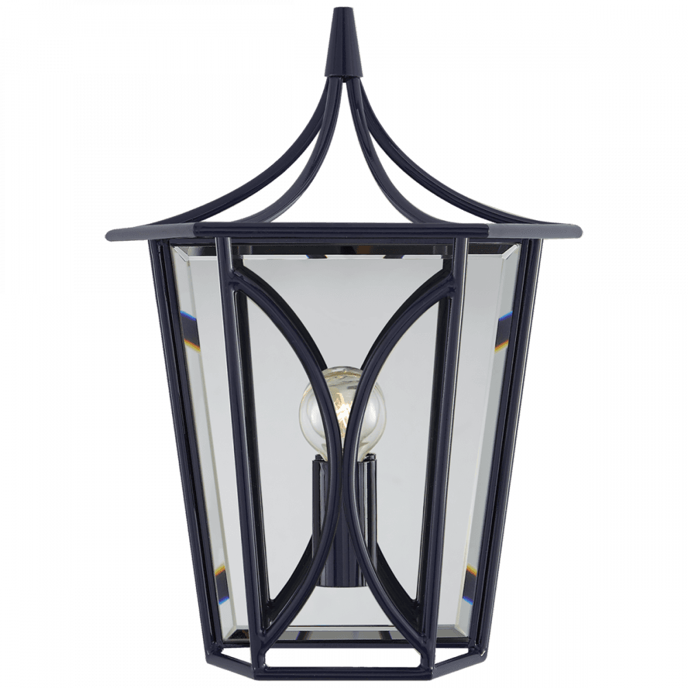 Visual Comfort Signature Cavanagh Lantern Wall Sconce Polished Nickel