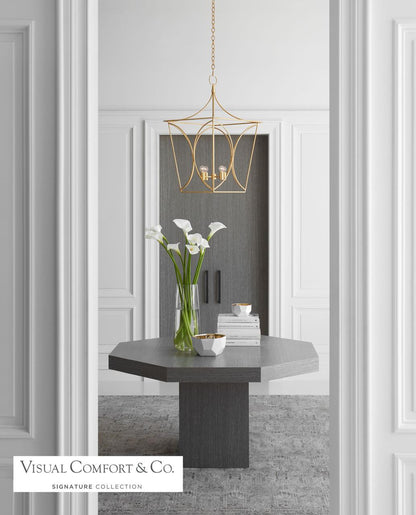 Visual Comfort Signature Cavanagh Medium Hanging Lantern Light Cream
