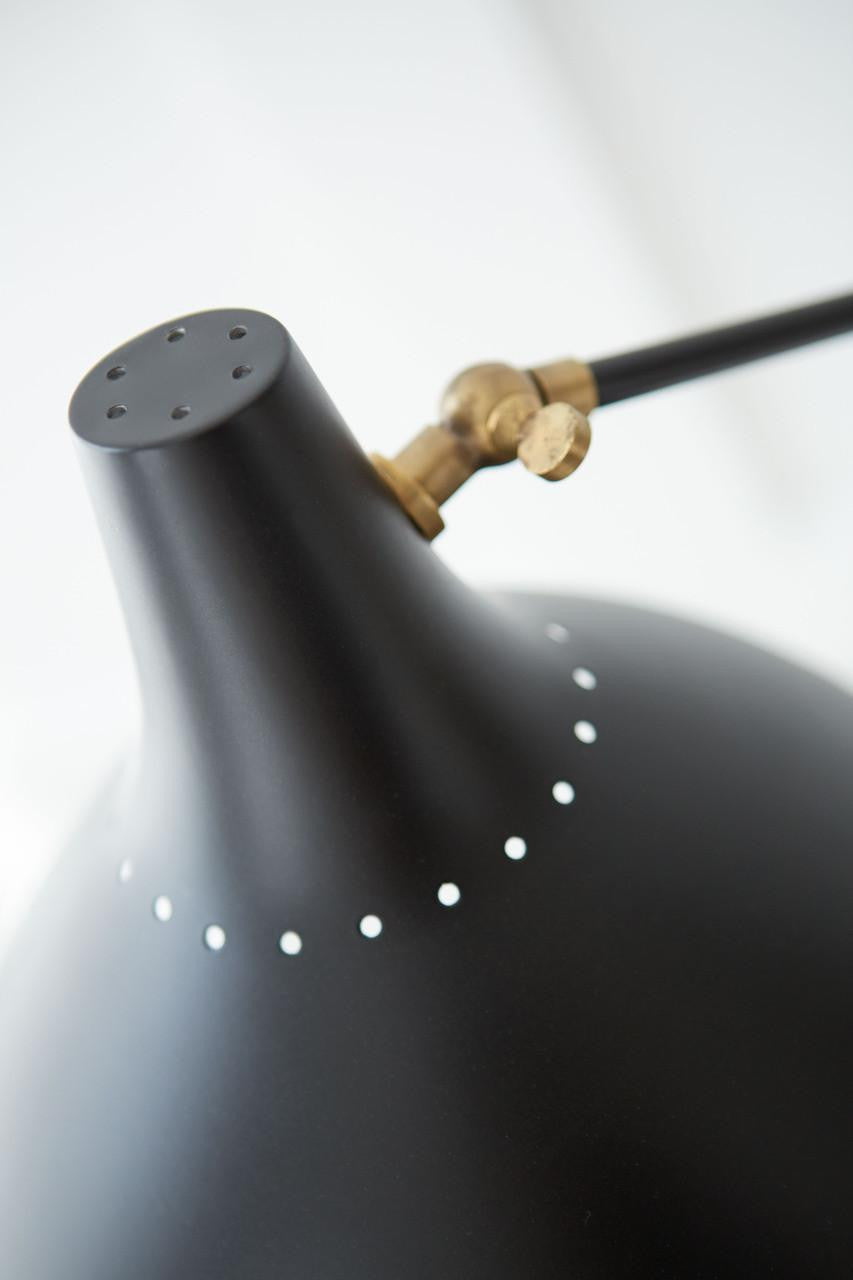 Visual Comfort & Co. Signature Collection Charlton Floor Lamp, 1-Light, Black, Brass, 63"H (ARN 1006BLK 2K2Q9)