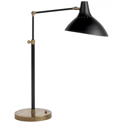 Visual Comfort Signature Charlton Table Lamp Black and Brass