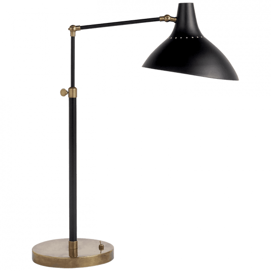 Visual Comfort Signature Charlton Table Lamp Black and Brass