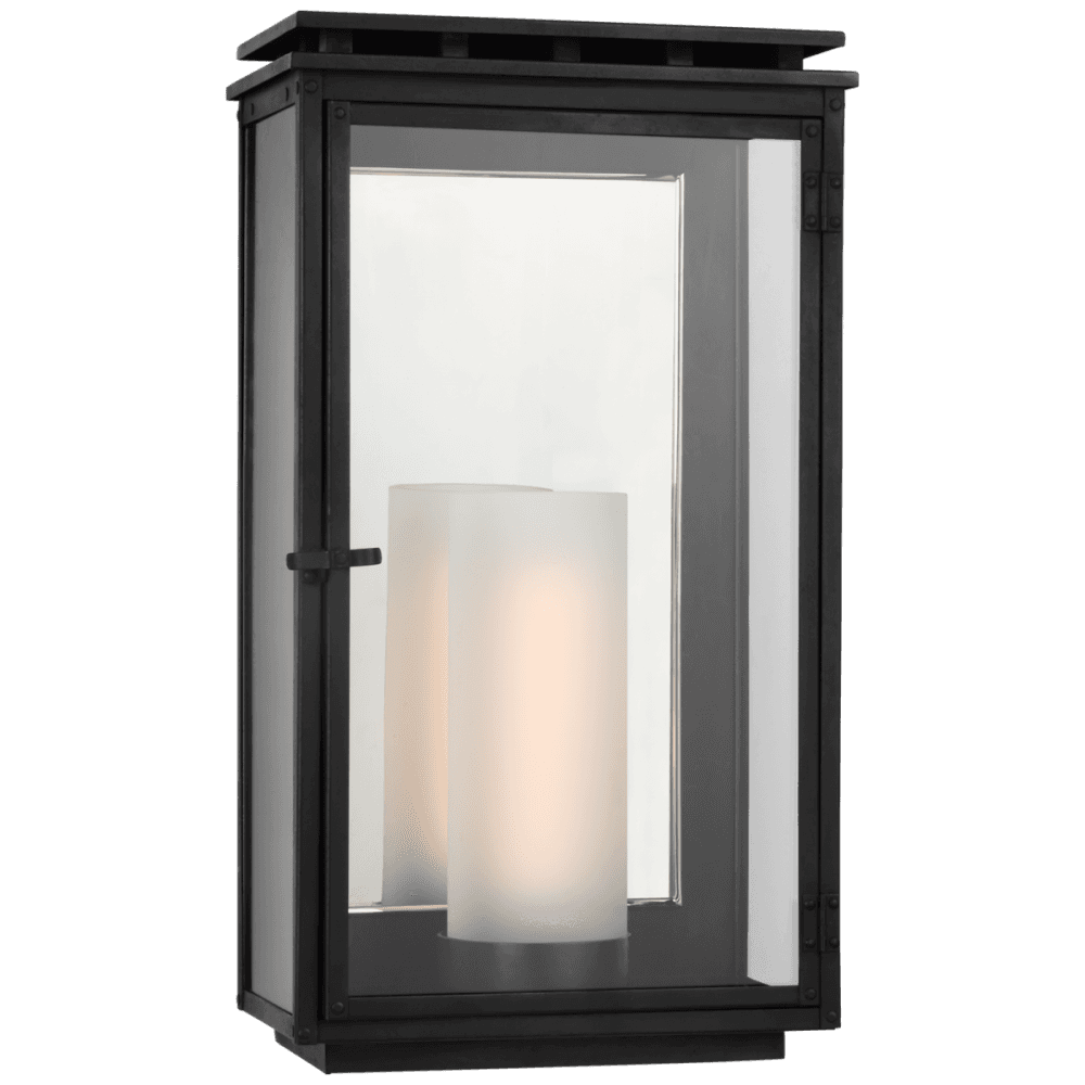 Visual Comfort Signature Cheshire 3/4 Outdoor Wall Lantern Aged Iron