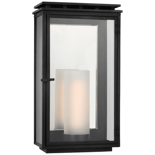 Visual Comfort Signature Cheshire 3/4 Outdoor Wall Lantern Aged Iron