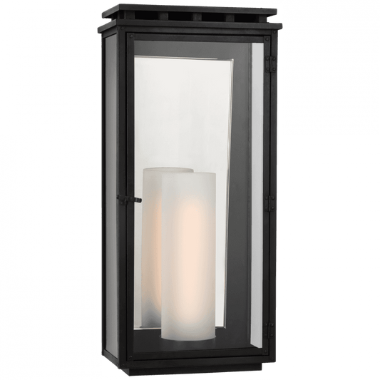 Visual Comfort Signature Cheshire 3/4 Outdoor Wall Lantern Aged Iron