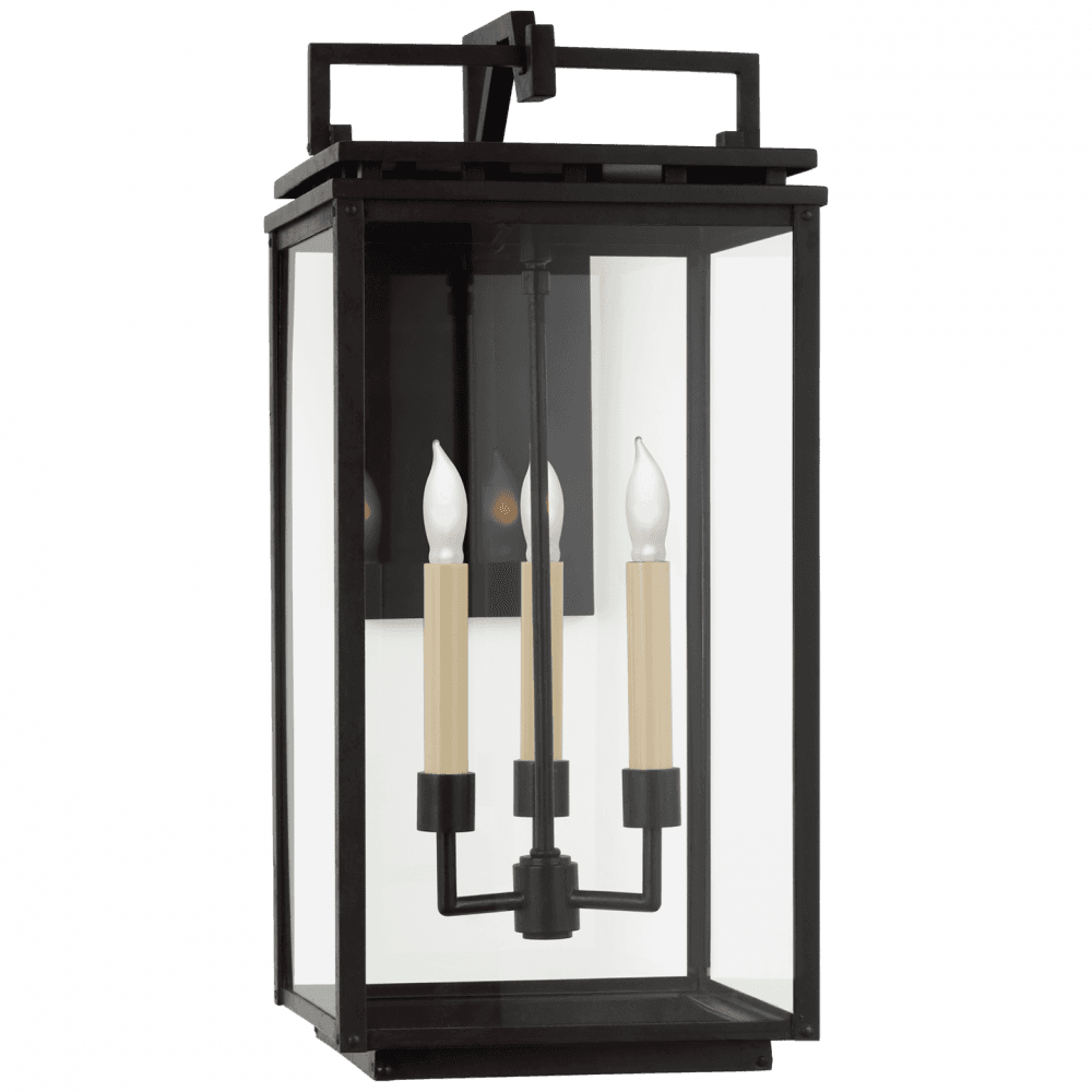 Visual Comfort Signature Cheshire Bracketed Outdoor Wall Lantern Aged Iron