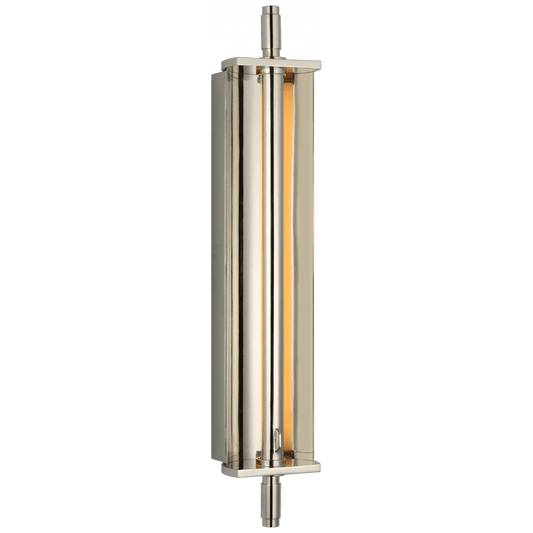 Visual Comfort Signature Cilindro Large Reflector Wall Sconce Polished Nickel