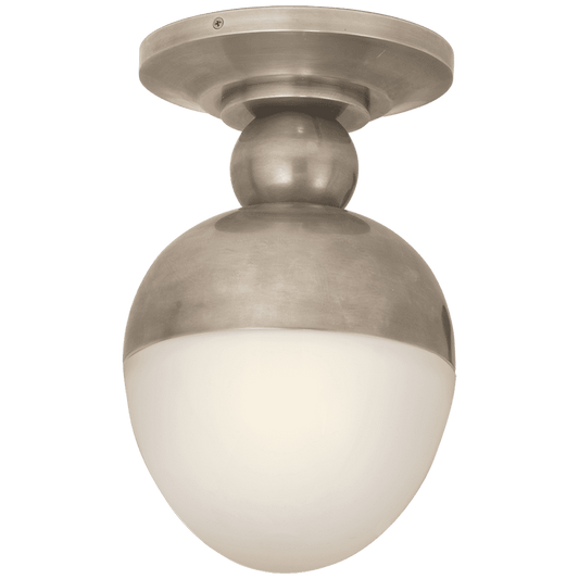 Visual Comfort Signature Clark Flush Mount Antique Nickel