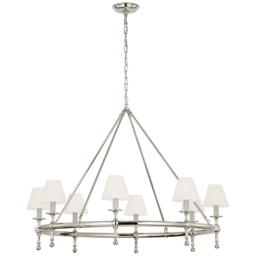 Visual Comfort Signature Classic 42 Polished Nickel
