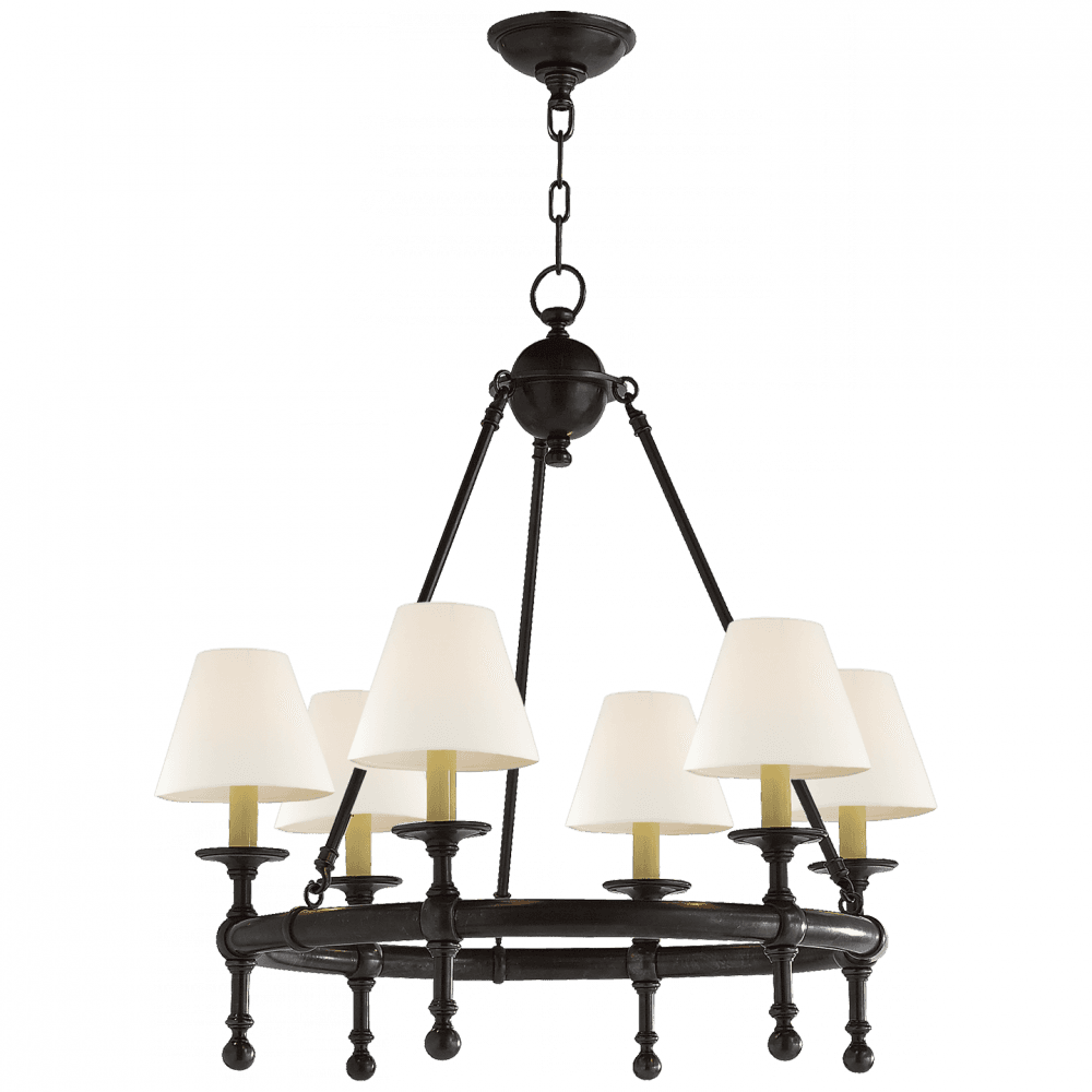 Visual Comfort Signature Classic Mini Ring Chandelier Bronze