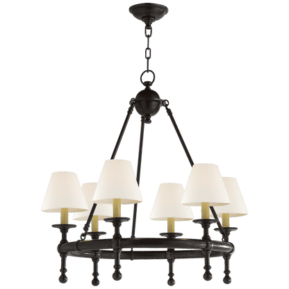 Visual Comfort Signature Classic Mini Ring Chandelier Bronze