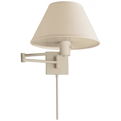 Visual Comfort Signature Classic Swing Arm Wall Sconce With Plug Polished Nickel