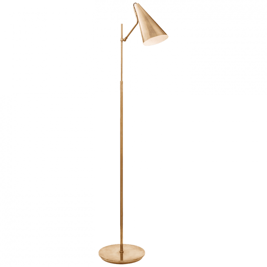 Visual Comfort Signature Clemente Floor Lamp Hand-Rubbed Antique Brass