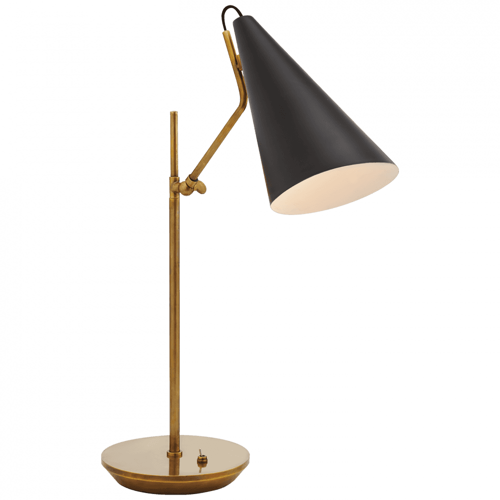 Visual Comfort Signature Clemente Table Lamp Brass with Black