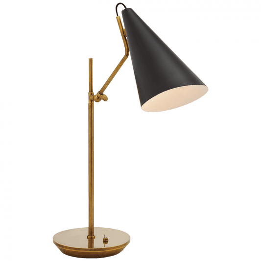 Visual Comfort Signature Clemente Table Lamp Brass with Black