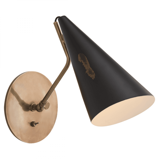 Visual Comfort Signature Clemente Wall Sconce Black and Brass
