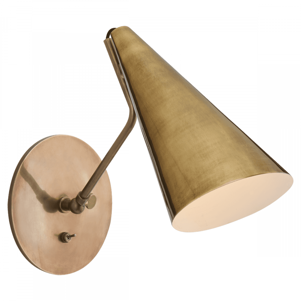 Visual Comfort Signature Clemente Wall Sconce Hand-Rubbed Antique Brass