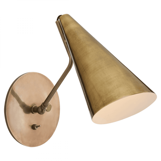Visual Comfort Signature Clemente Wall Sconce Hand-Rubbed Antique Brass