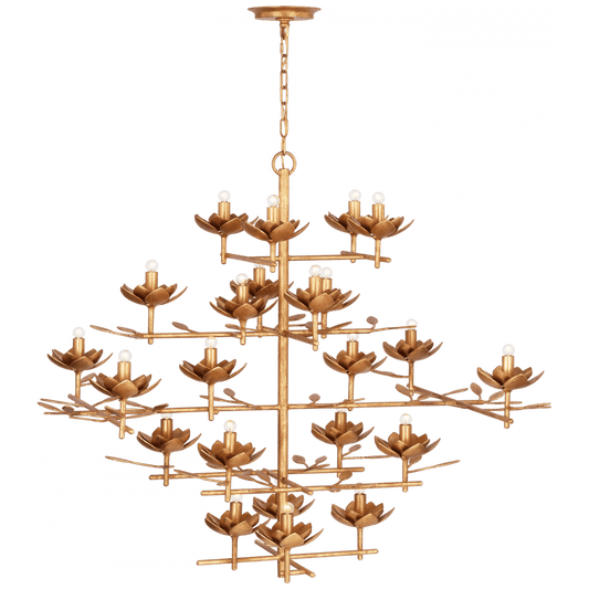 Visual Comfort Signature Clementine 48 Antique Gold Leaf