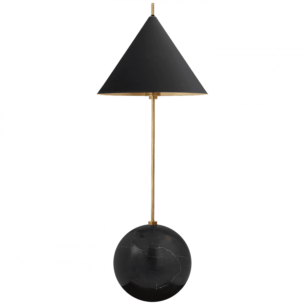 Visual Comfort Signature Cleo Desk Lamp Antique-Burnished Brass