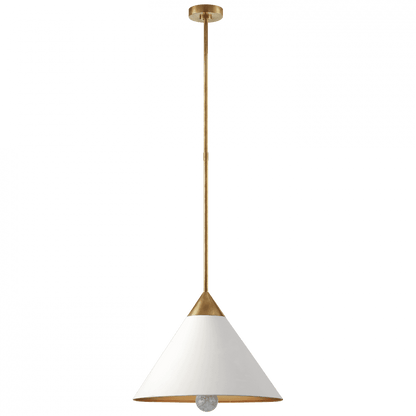 Visual Comfort Signature Cleo Pendant Antique-Burnished Brass