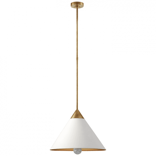 Visual Comfort Signature Cleo Pendant Antique-Burnished Brass