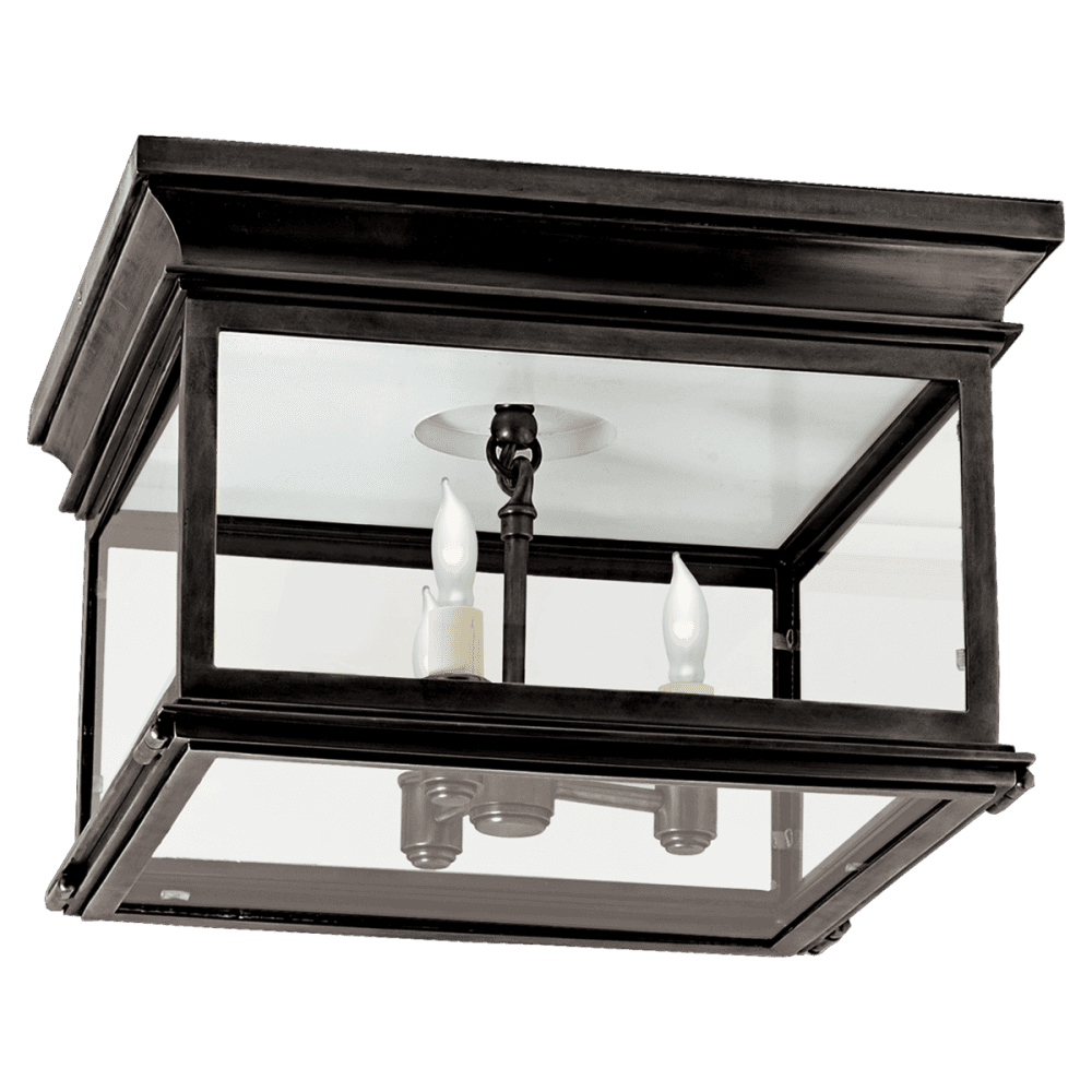 Visual Comfort Signature Club Flush Mount Bronze