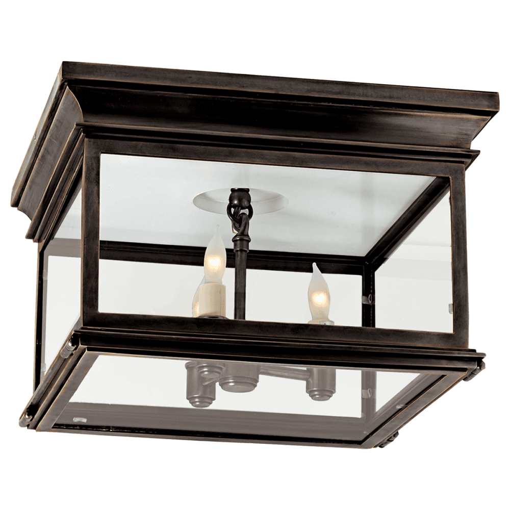 Visual Comfort Signature Club Flush Mount Bronze