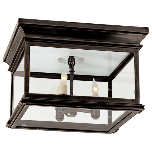 Visual Comfort Signature Club Flush Mount Bronze