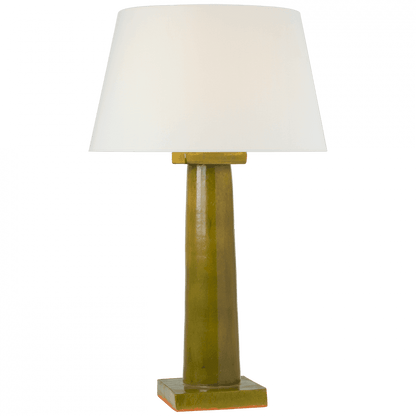 Visual Comfort Signature Colonne Large Balustrade Table Lamp Moss Green