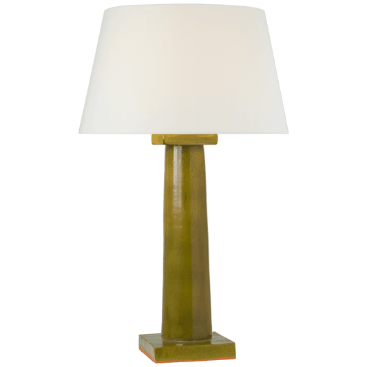 Visual Comfort Signature Colonne Large Balustrade Table Lamp Moss Green
