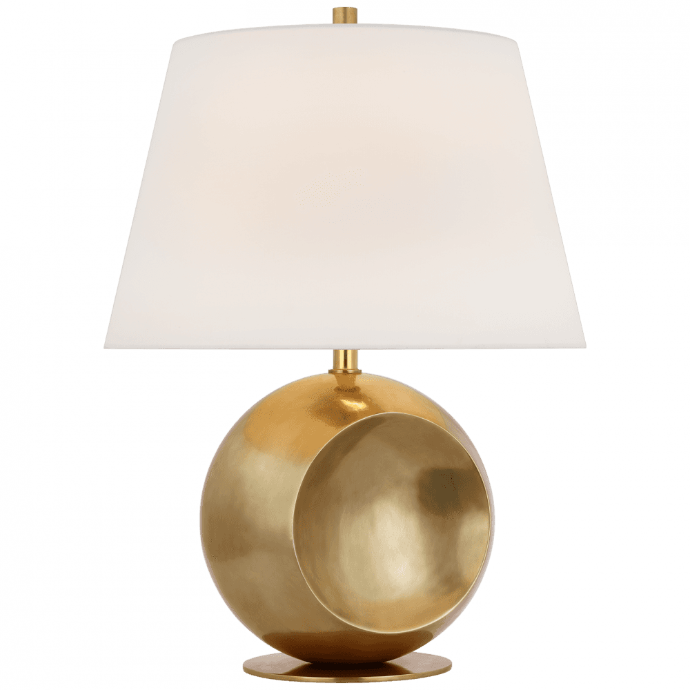 Visual Comfort Signature Comtesse Medium Globe Table Lamp Hand-Rubbed Antique Brass