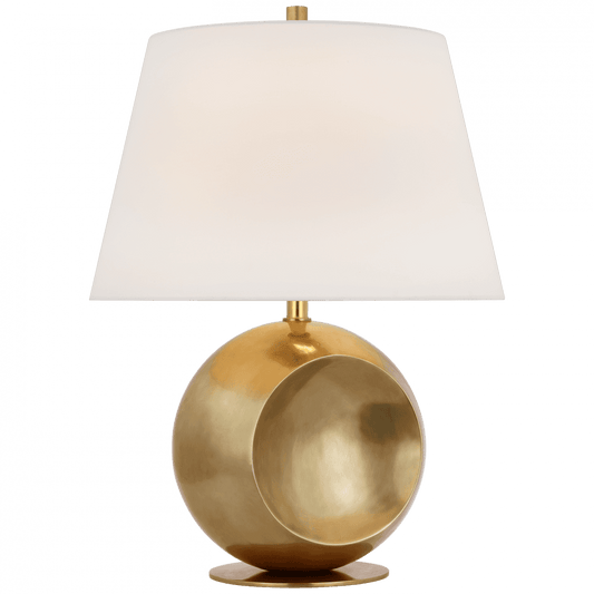 Visual Comfort Signature Comtesse Medium Globe Table Lamp Hand-Rubbed Antique Brass