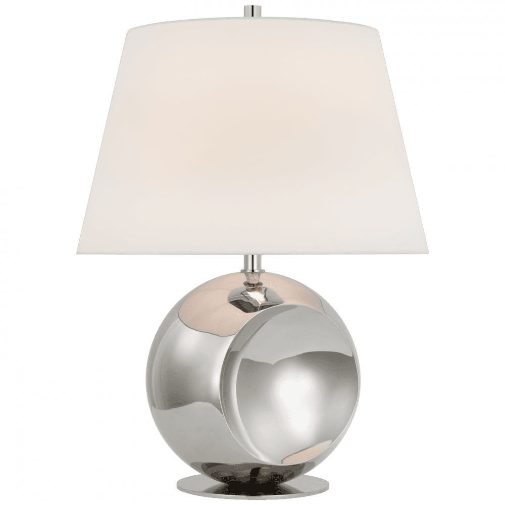 Visual Comfort Signature Comtesse Medium Globe Table Lamp Polished Nickel