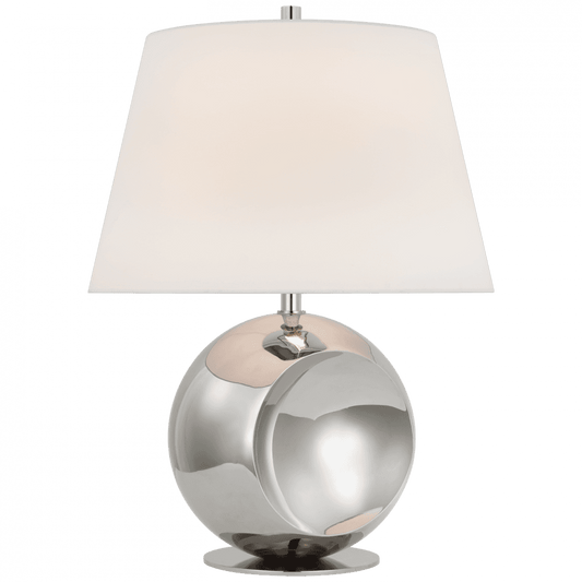 Visual Comfort Signature Comtesse Medium Globe Table Lamp Polished Nickel