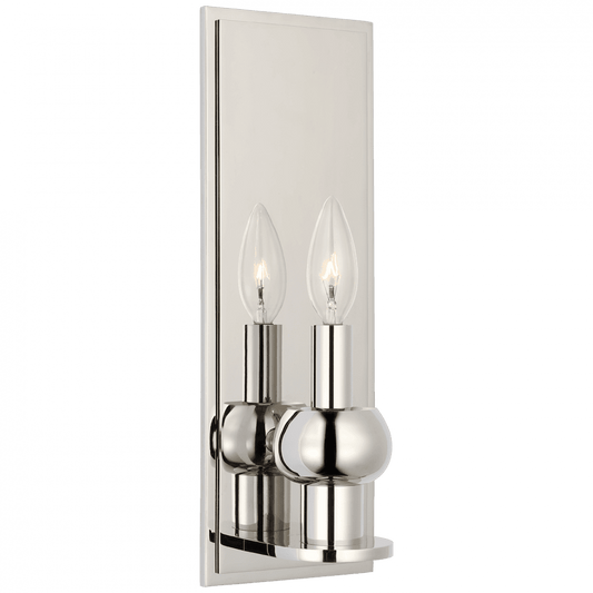 Visual Comfort & Co. Signature Collection Comtesse Medium Sconce - Polished Nickel
