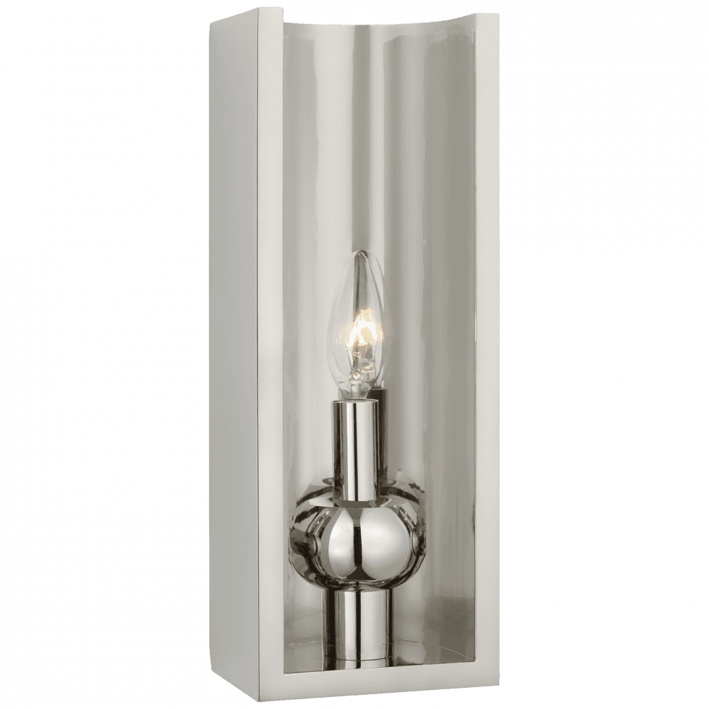 Visual Comfort Signature Comtesse Medium Shield Sconce Polished Nickel