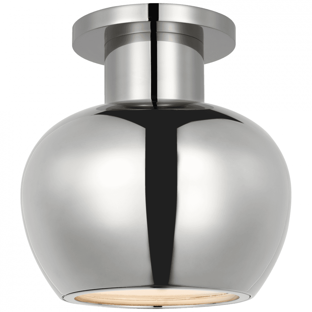 Visual Comfort Signature Comtesse Monopoint Flush Mount Polished Nickel