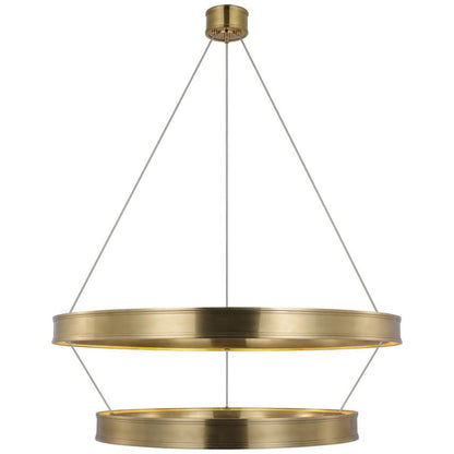 Visual Comfort & Co. Signature Collection Connery 40" Two-Tier Ring Chandelier, Visual Comfort & Co. Signature Collection CHC 1618AB DDDC2