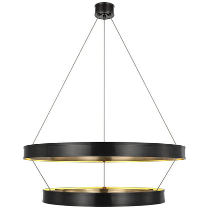 Visual Comfort & Co. Signature Collection Connery 40" Two-Tier Ring Chandelier, Visual Comfort & Co. Signature Collection CHC 1618BZ N1Y46