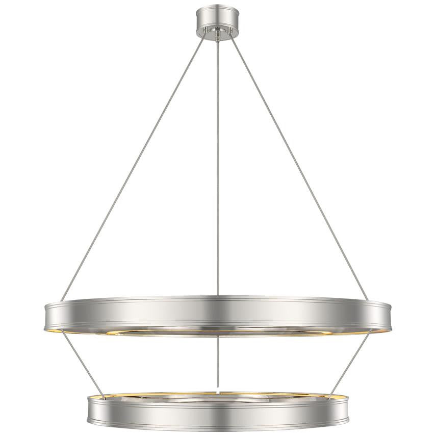 Visual Comfort & Co. Signature Collection Connery 40" Two-Tier Ring Chandelier, Visual Comfort & Co. Signature Collection CHC 1618PN DDFAY