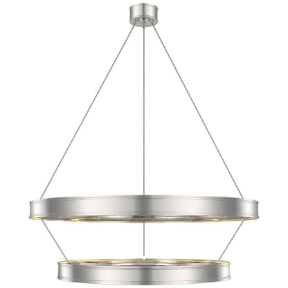 Visual Comfort & Co. Signature Collection Connery 40" Two-Tier Ring Chandelier, Visual Comfort & Co. Signature Collection CHC 1618PN DDFAY