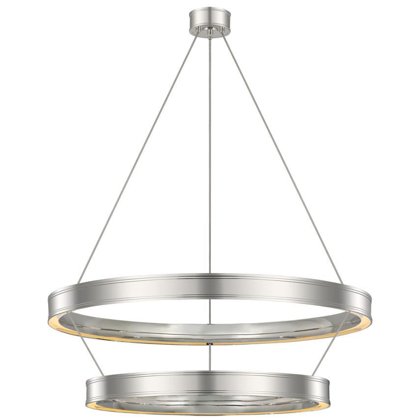 Visual Comfort & Co. Signature Collection Connery 40" Two-Tier Ring Chandelier, Visual Comfort & Co. Signature Collection CHC 1618PN DDFAY